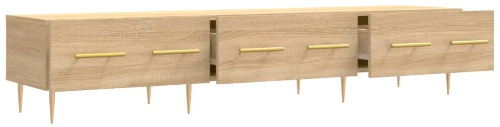 Móvel de TV 150x36x30 cm derivados de madeira carvalho sonoma