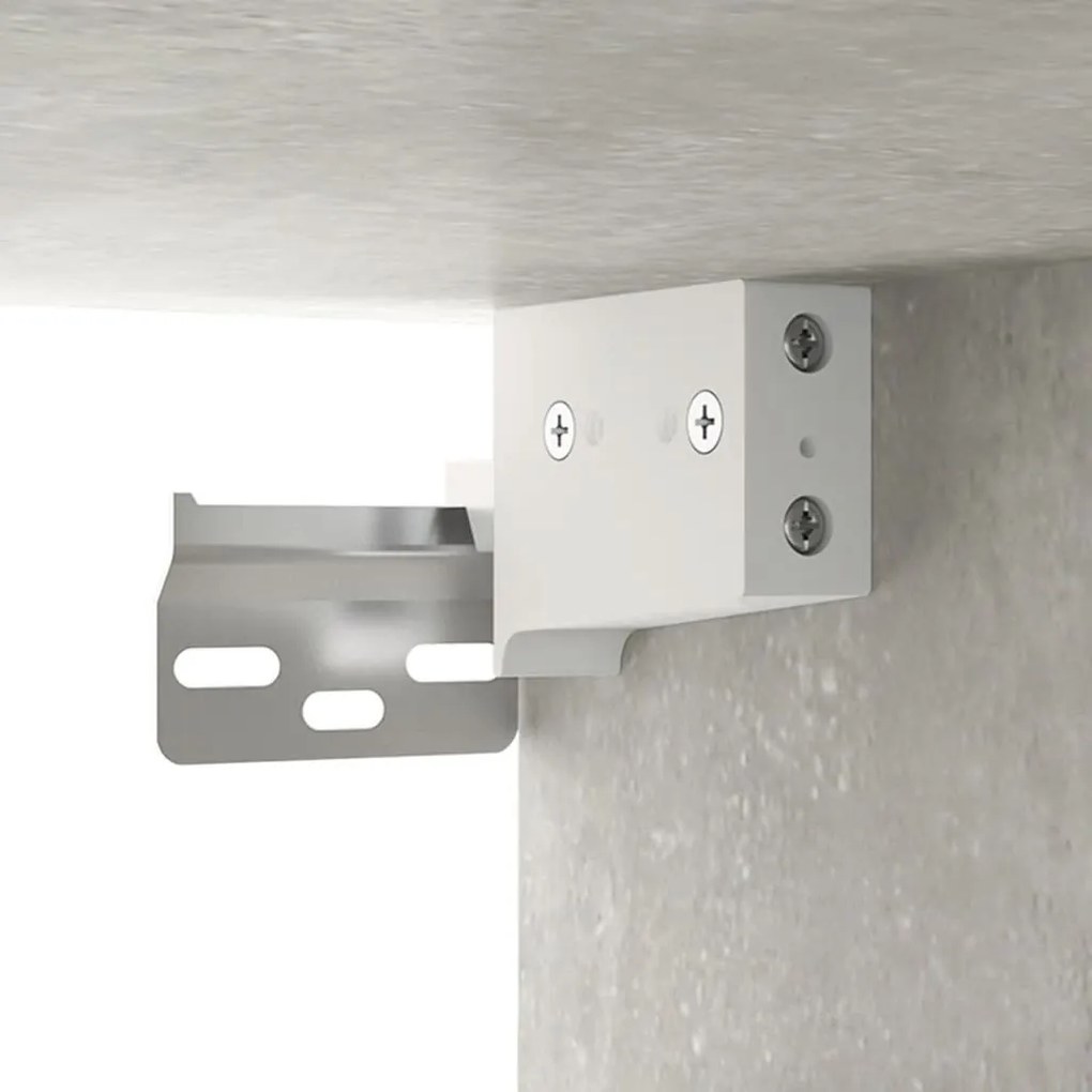Mesas de cabeceira parede 2 pcs 34x30x20 cm cinza cimento