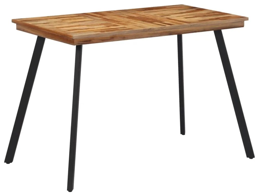 Mesa de jantar 120x62x76 cm madeira de teca maciça