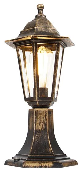 Candeeiro de exterior dourado antigo 42 cm IP44 - New Haven Clássico / Antigo