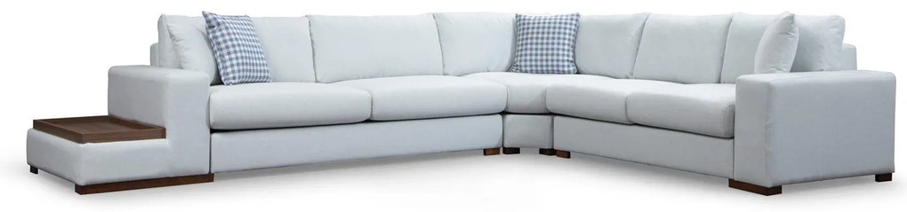 Sofá de Canto Loop - Branco - 282 cm x 363 cm x 95 cm x 85 cm