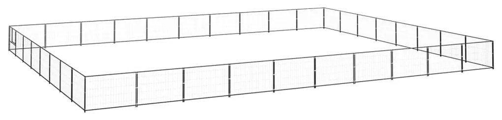 Canil para cães 80 m² aço preto