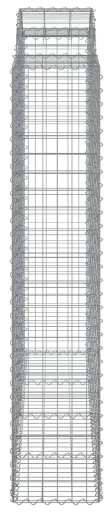 Cestos gabião arqueados 12 pcs 200x50x200/220 ferro galvanizado