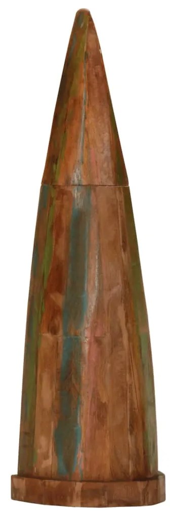 Armário em forma de barco 39x27x127cm madeira recuperada maciça