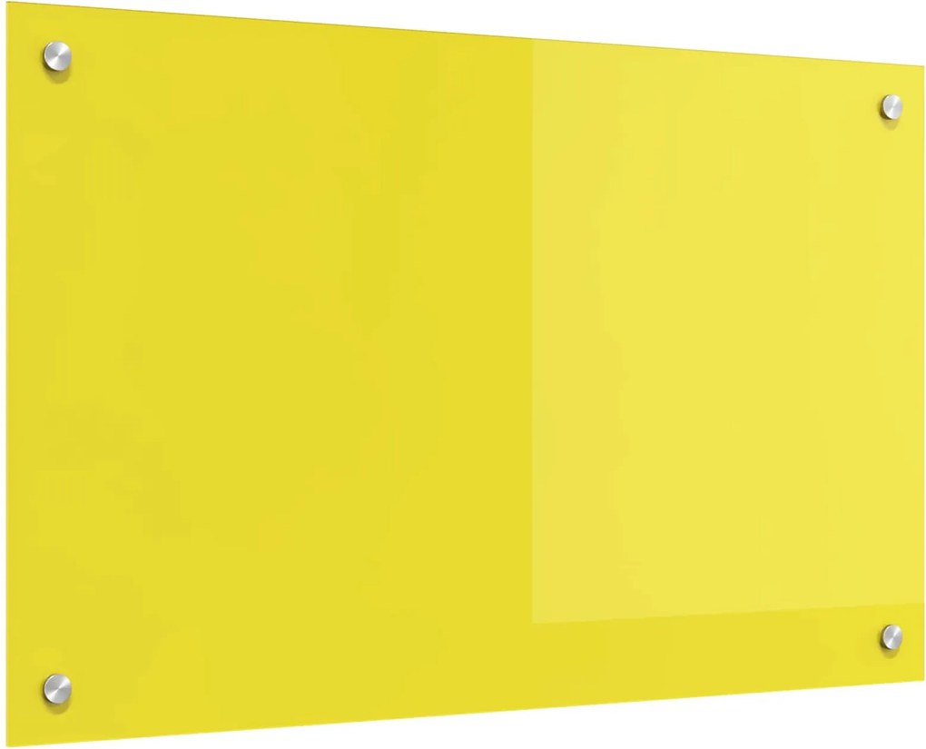 vidaXL Proteção de Cozinha Amarelo 80 x 50 cm vidro temperado