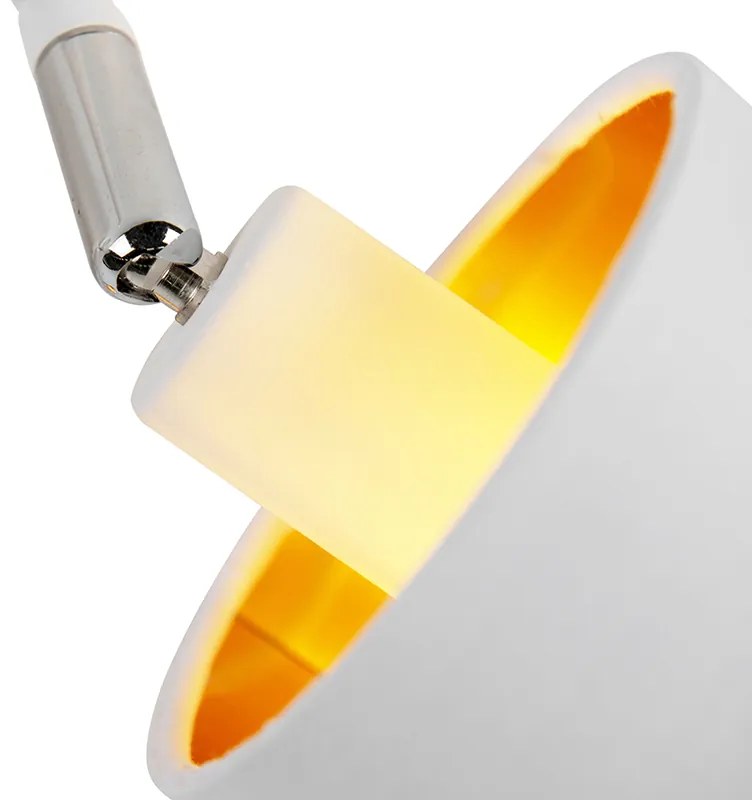 Candeeiro de teto moderno branco 3 luzes - Lofty Moderno