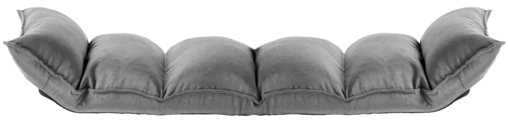 Colchão de chão dobrável tecido cinzento-claro