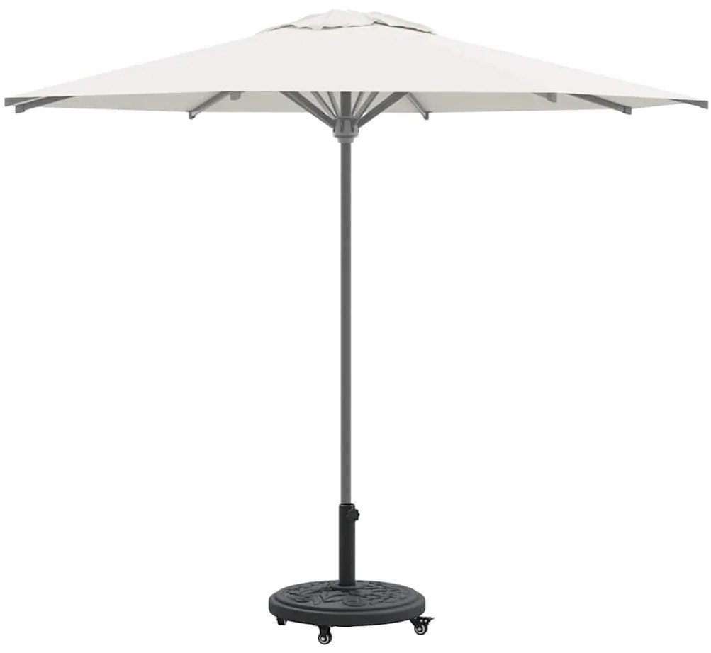 Base de Parasol com Rodas pra Postes de Ø38-48 mm, 13 kg, Redonda