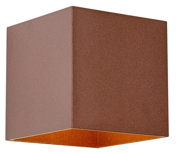 Candeeiro de Parede Exterior Castanho Ferrugem Incl. LED 2 Luzes IP65 com Função de Regulação de Intensidade e Solar - Charlene