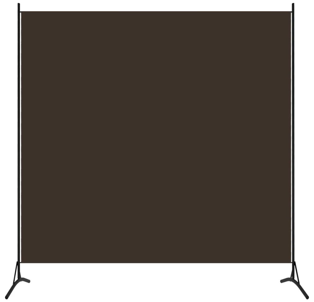 vidaXL Divisória de quarto com 1 painel 175x180 cm castanho