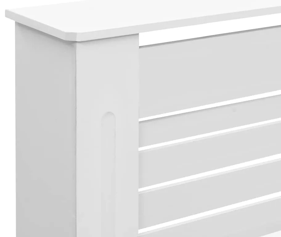 Cobertura de radiador 152x19x81,5 cm MDF branco