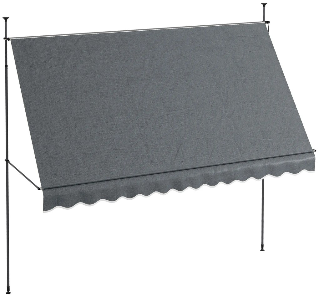 Toldo de Parede Manual Cascais – 350x250 cm – Retrátil com Manivela e
