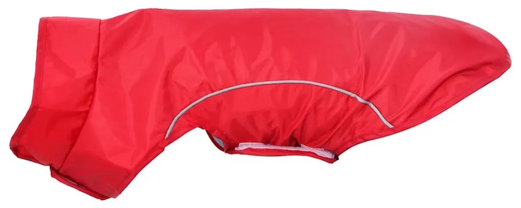 Capa de chuva para cães com tiras reflectoras vermelho XS
