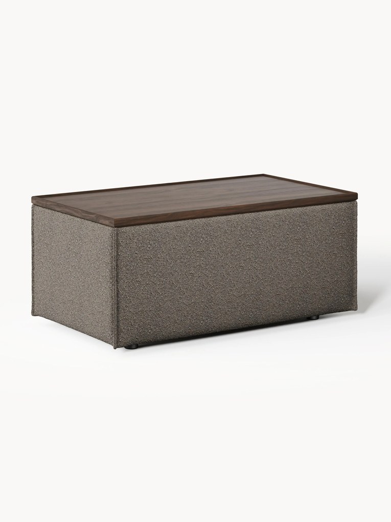 Bouclé Sofa Ottoman Lennon with Storage