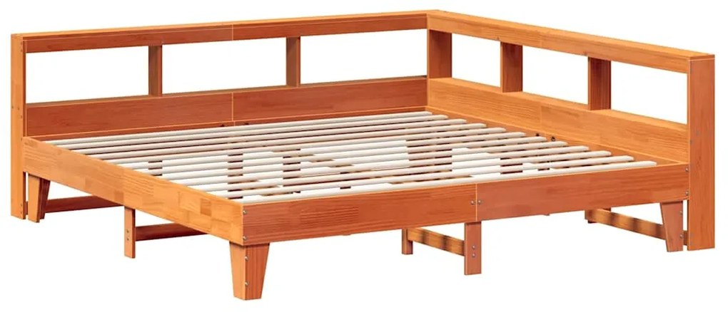 Cama com estante sem colchão 180x200 cm pinho maciço