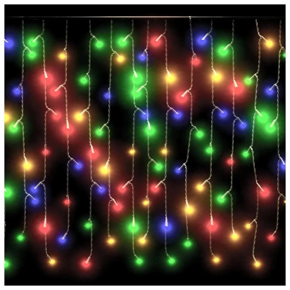 Decorações festivas VidaXL  cortina de luz pingente de gelo