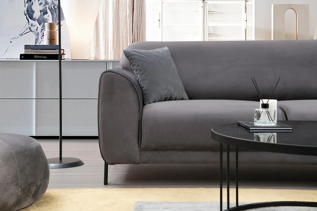 Sofá-Cama de Canto Image Corner – Antracite – 287 x 169 cm