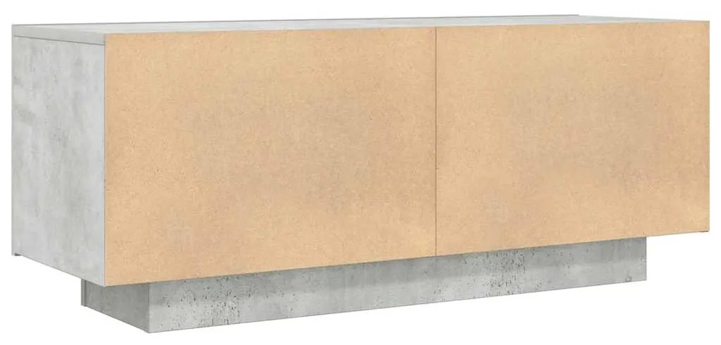 Móvel p/ TV 100x35x40cm madeira processada cinzento cimento
