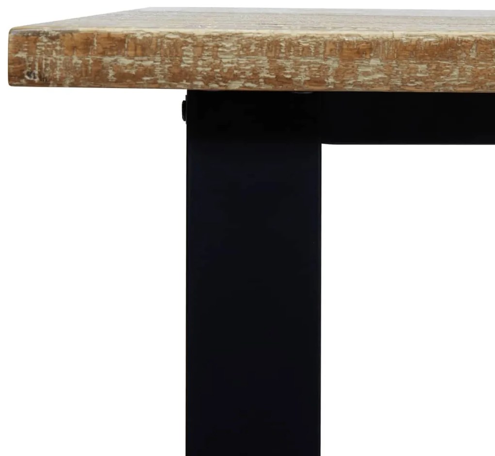 Mesa de jantar 200x90x76 madeira de acácia maciça