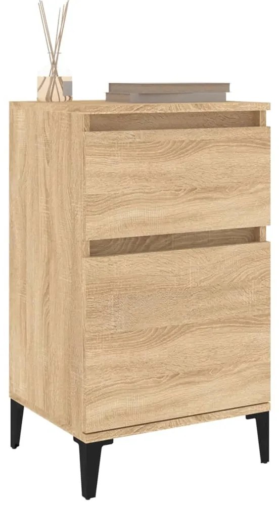 Mesas de cabeceira 2 pcs 40x35x70 cm cor carvalho sonoma