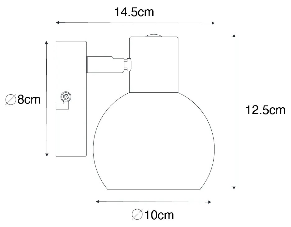 Projetores Art Deco Dourado com Vidro Verde - Vidro