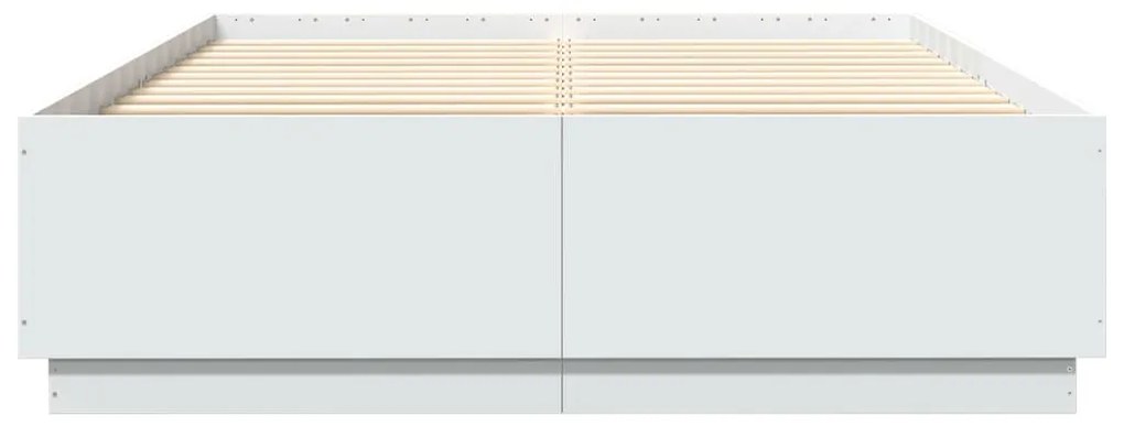 Estrutura de cama 150x200 cm derivados de madeira branco