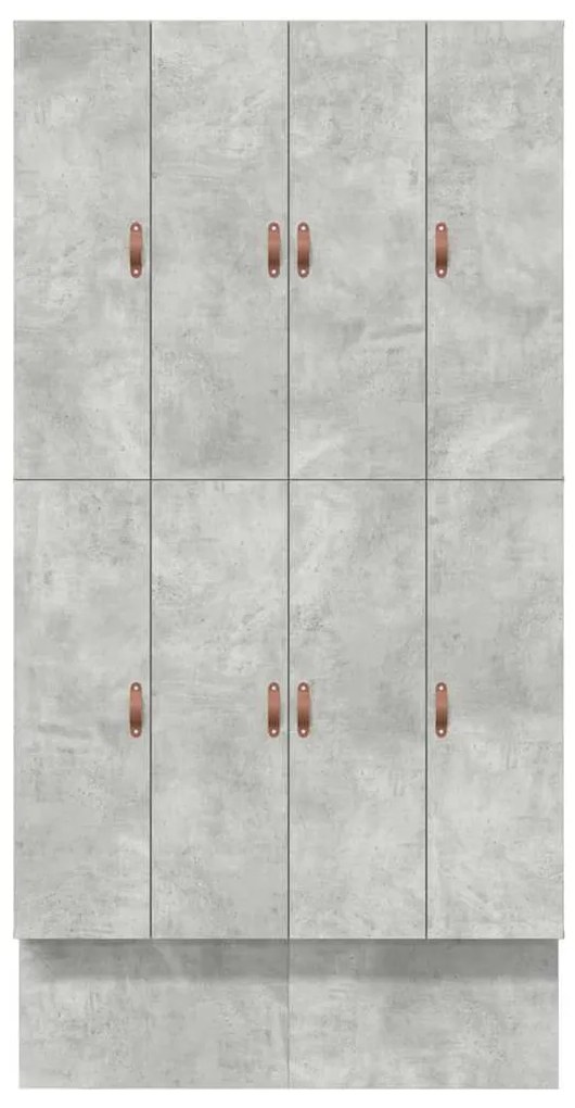 Cama de Armazenamento Cinza Concreto 120x190 cm
