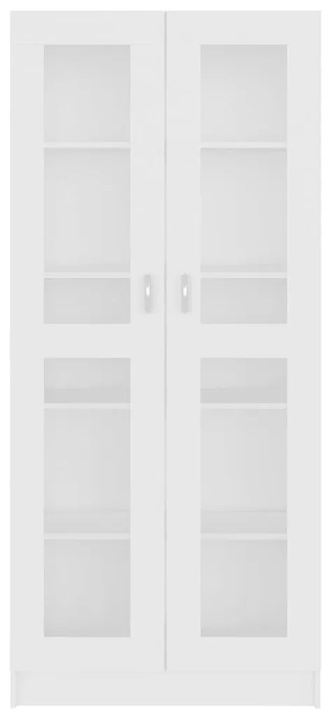 Armário vitrine 82,5x30,5x185,5cm derivados de madeira branco