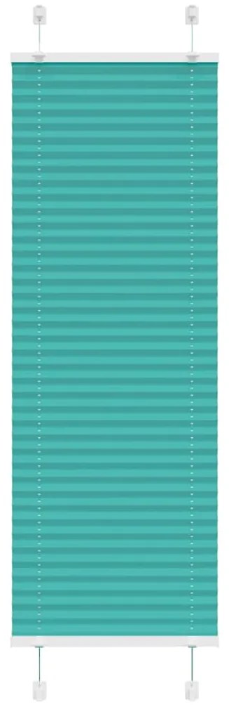 Gasolina verde Plissada Cega 40x150 cm Largura Tecido 39,4 cm