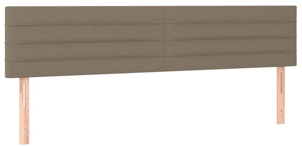 Cama boxspring c/ colchão 120x190cm tecido castanho-acinzentado