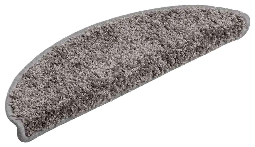 Tapetes de escada 30 pcs 56x17x3 cm cinzento