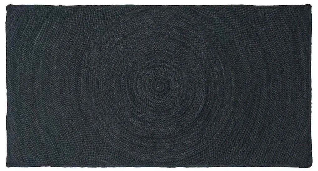 vidaXL Tapetes de área Cinza Escuro 80 x 150 cm Juta