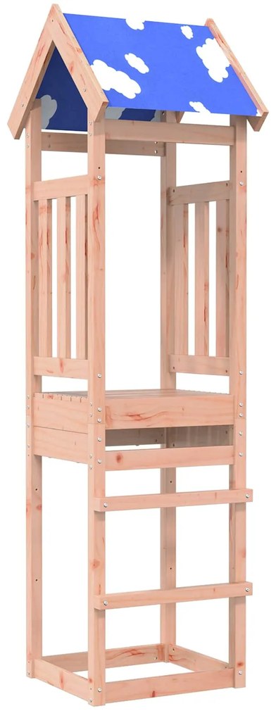 vidaXL Torre de Brincar Castanho Madeira Sólida de Douglas