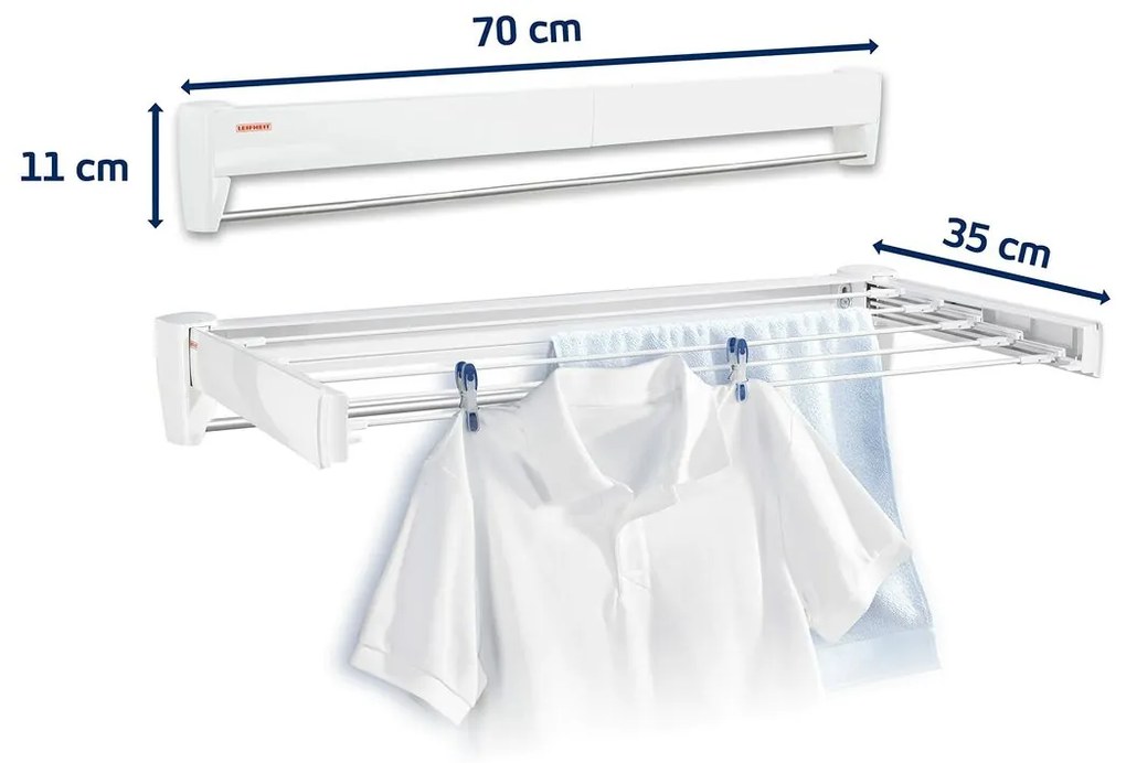 Estendal Leifheit Branco Metal 72 x 37 cm