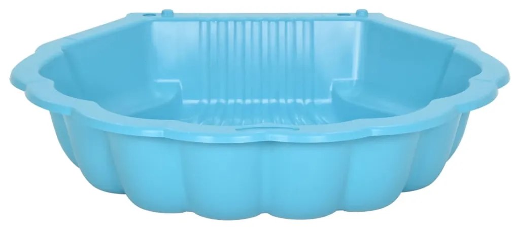 Caixas de areia 2 pcs 77x87x21cm plástico azul