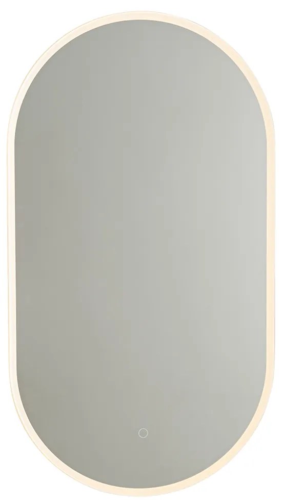 Espelho de casa de banho moderno com LED e dimmer tátil - Bouwina