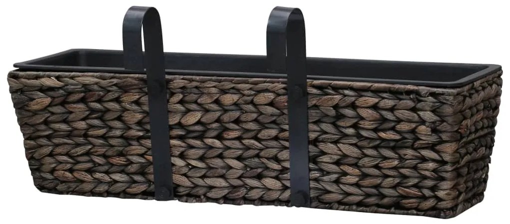 Floreiras de pendurar 2 pcs jacinto de água castanho