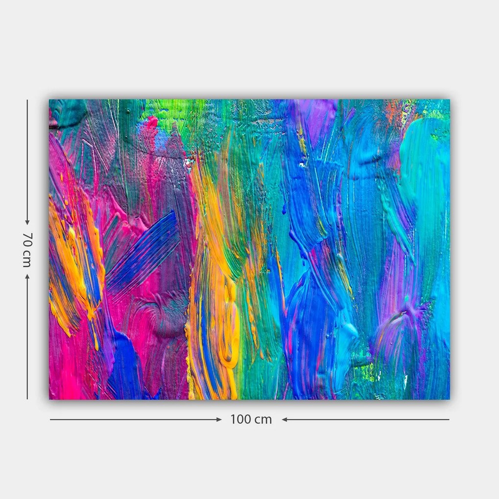 Pintura Decorativa em Tela 170432189_70100 – Multicolor – 70 x 100 cm