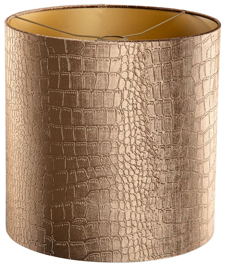 Abajur de Veludo com Design Crocodilo e Interior Dourado 40/40/40