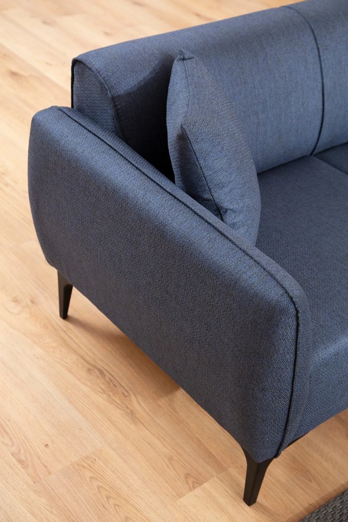 Sofá de 2 Lugares Belissimo – Azul – 160x67x95 cm