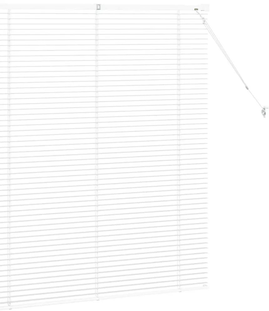 Persiana de Janela com cortinas Outros Manual Branco 80 x 130 cm Alumí