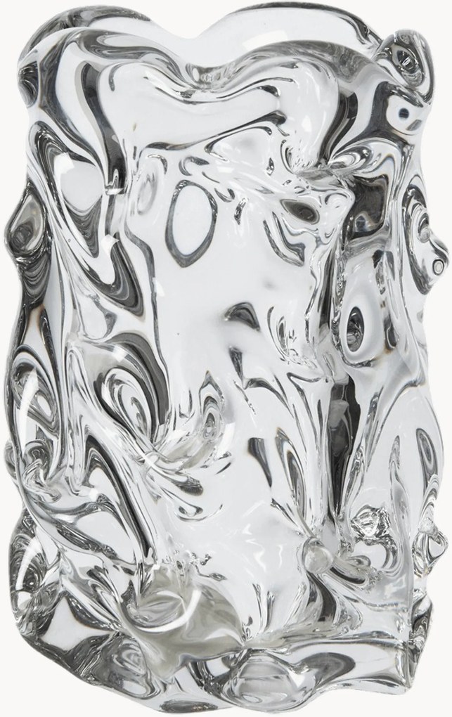 Jarra de vidro artesanal Virelle, Alt 18 cm