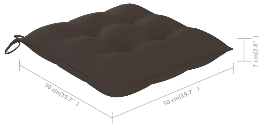 Cadeiras de jardim c/ almofadões 4 pcs madeira de acácia maciça