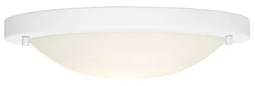 Candeeiro de teto moderno branco 31 cm IP44 - Yuma Moderno