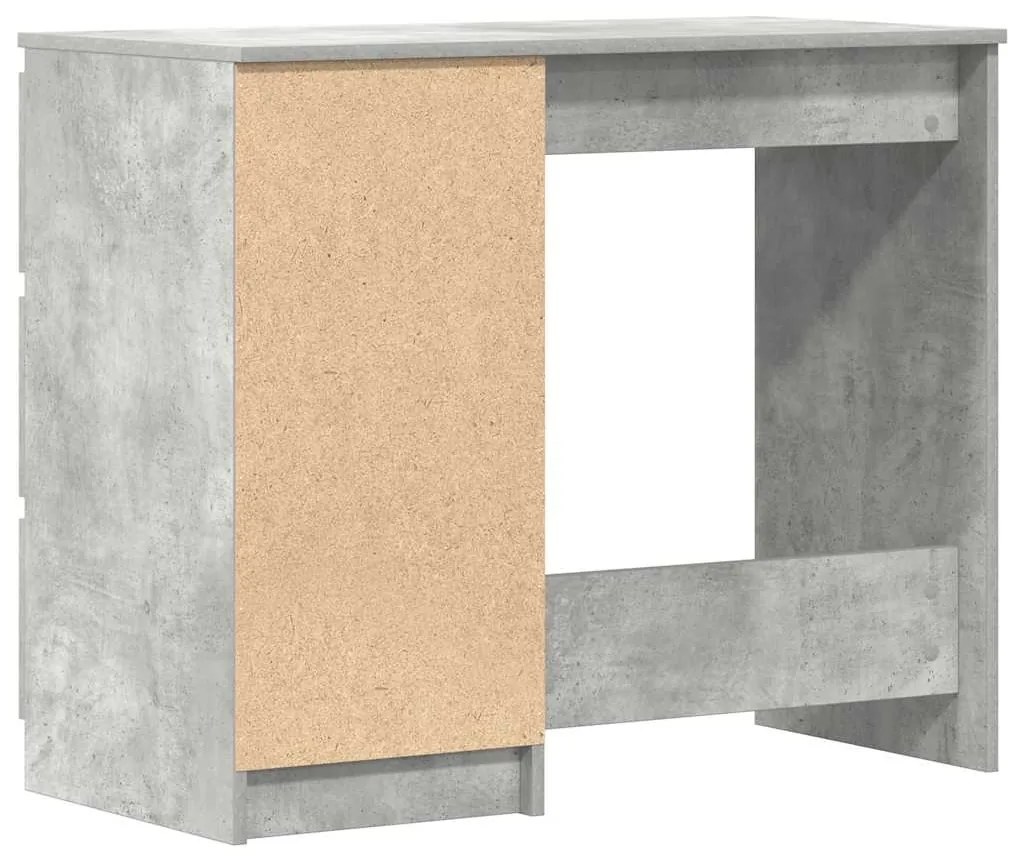 Secretária 90x45x76 cm derivados de madeira cinzento cimento