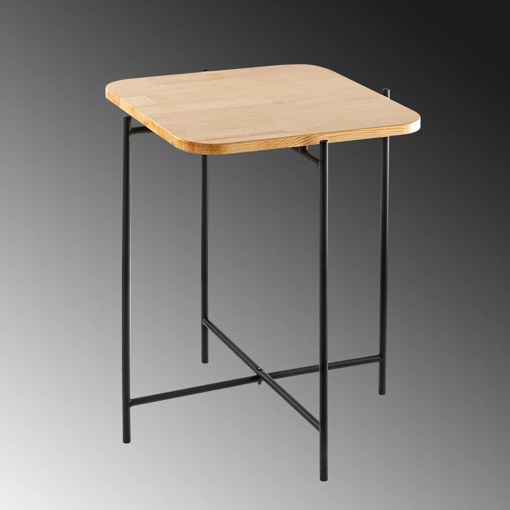 Mesa de Centro Shb-005 – Preto Natural – 46x56x46 cm | Tribo Home
