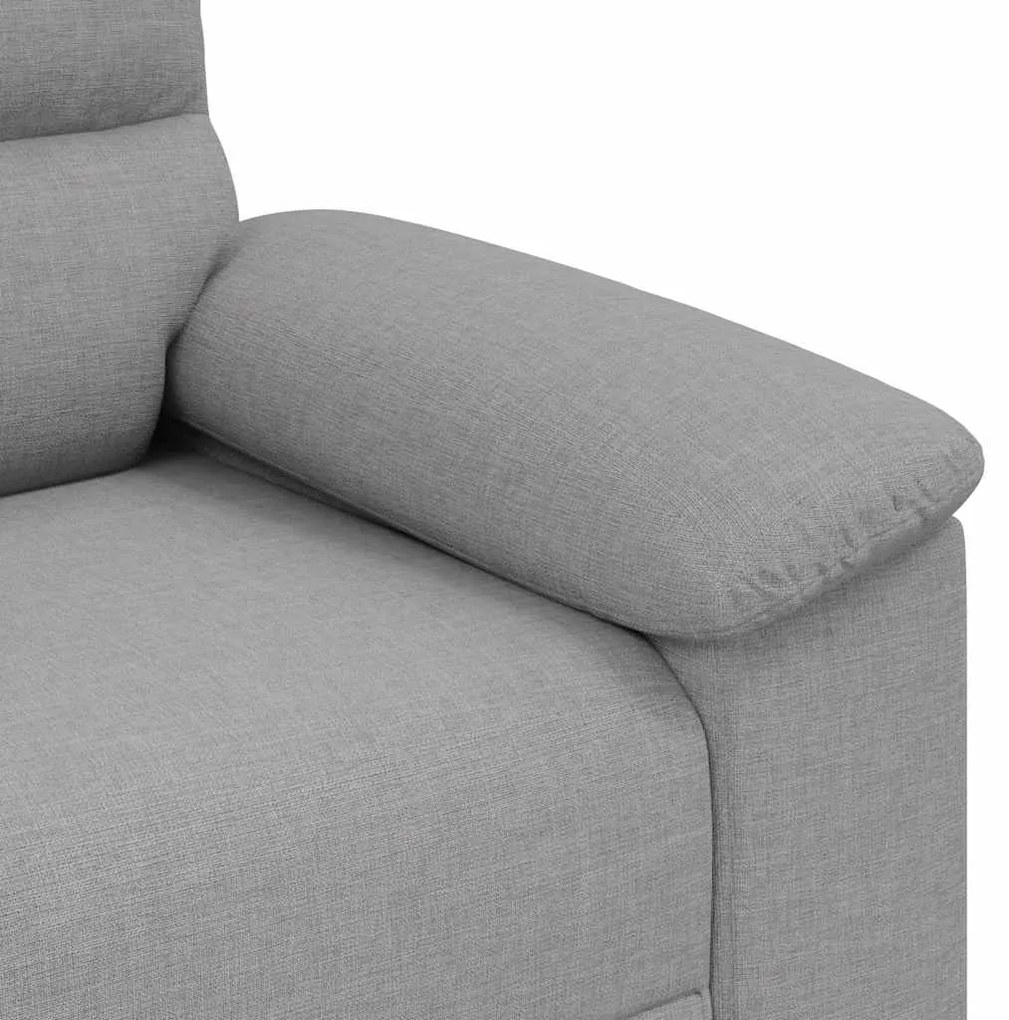Poltrona 60 cm tecido cinzento nuvem