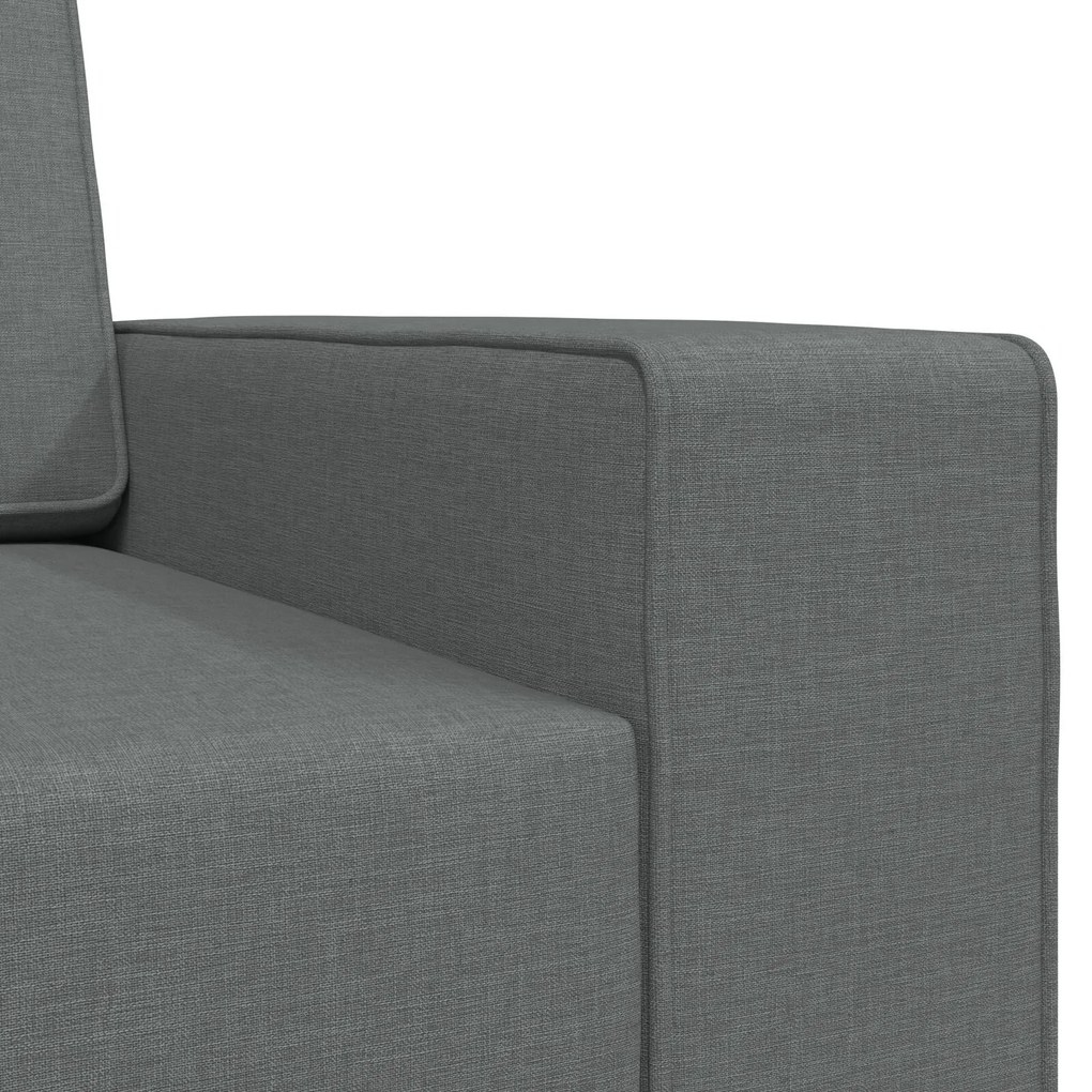 Sofá Cama de Chão 2 em 1 Cinza Escuro 245x150x60.5 cm Tecido