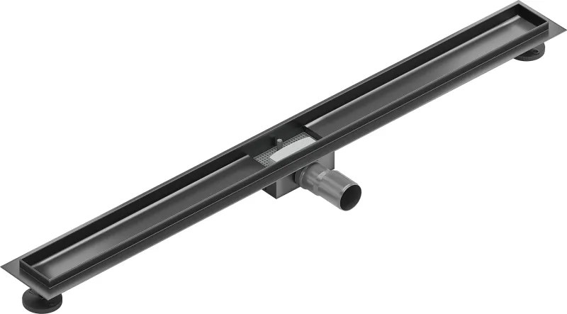 Mexen Flat corpo para escoamento linear 90 cm, cinza arma escovado - 1E15090