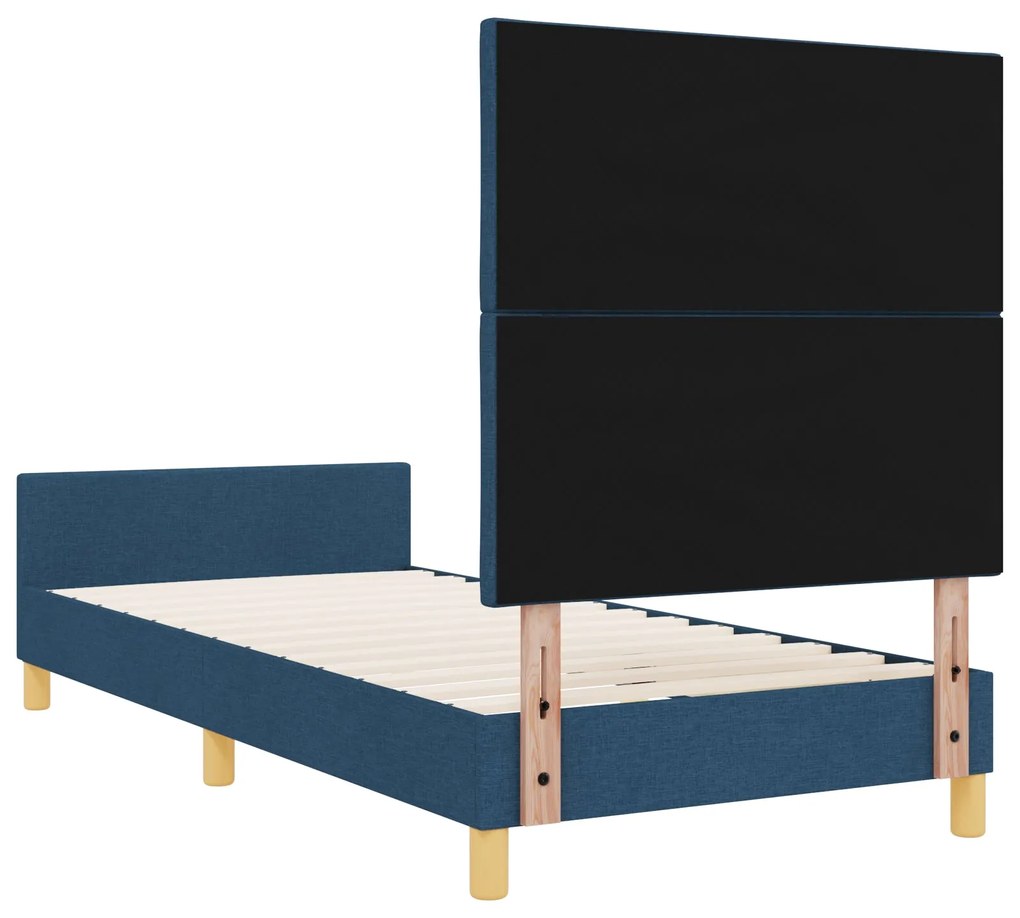 Cama vidaXL Azul 90x200 cm em Tecido